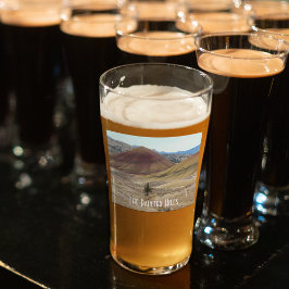 Färgmålat foto av Backe Glaskopp