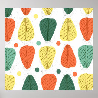 Färgmålat löv, smart företagsbakgrund poster