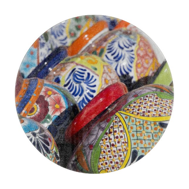 Färgmålat mexikanskt präglat handmålat prästerskik (Framsidan)