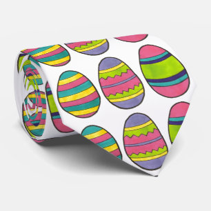 Färgmålat Påskägg Hunt Eggs Tie Slips