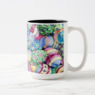 Färgmålat Påskägg Kaffe Mugg
