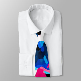 Färgmålning av abstrakt med snurrande och spiraler slips