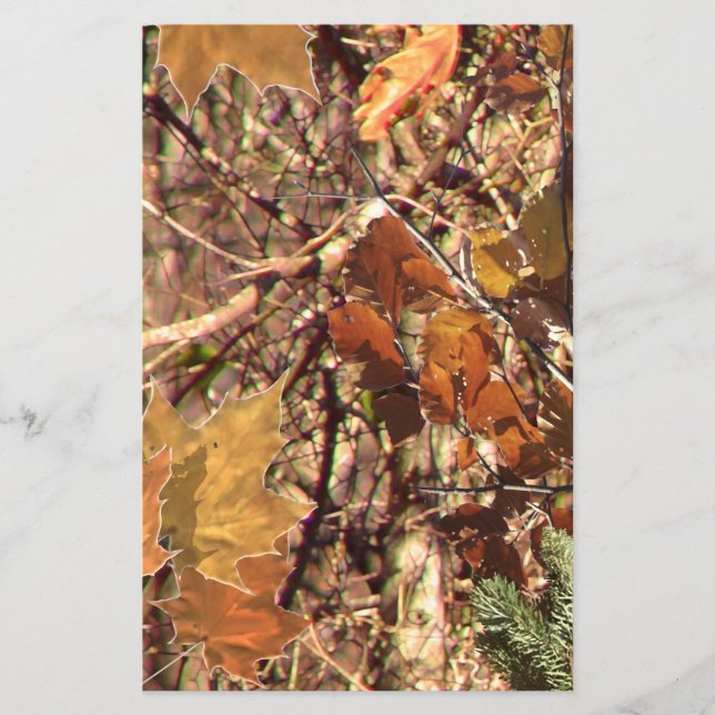 Färgmålning av jaktskogskamouflage Anpassa detta Flygblad (Framsidan)