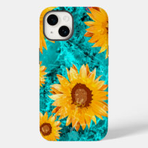 Färgmålning av solblommor i trädgårdsodling av säl