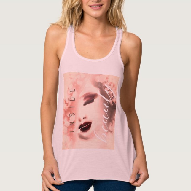 Färgmålning för Ansikte i färgen Inside Beauty Linne Med Racerback (Framsida)