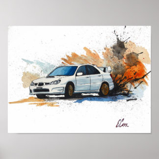 Färgmålning för banmatningsfärg för underordnad ST Poster