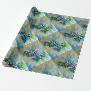 Färgmålning för blåbär presentpapper