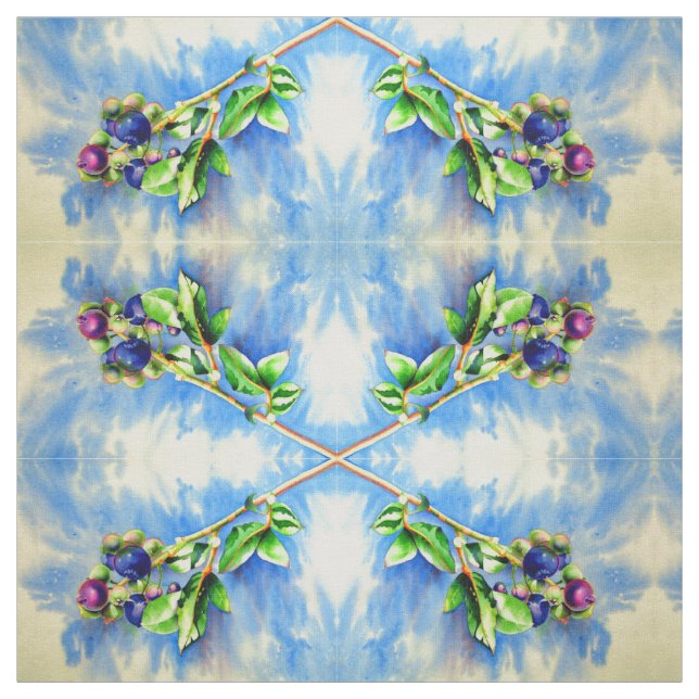 Färgmålning för blåbär tyg (Provkarta)