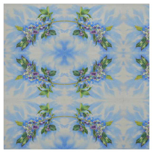 Färgmålning för blåbär tyg (Provkarta)