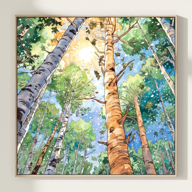 Färgmålning för skogen Skriv ut Poster (Skapare uppladdad)