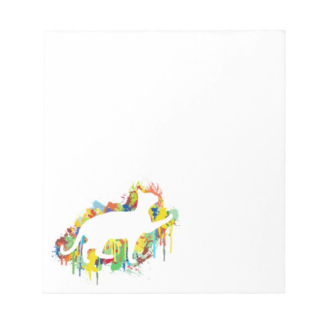 Färgmålning i färgen Stänk Anteckningsblock (Framsida)