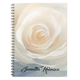 Färgmålning i vit ros abstrakt anteckningsbok