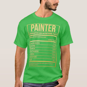 Färgmålning P för fantastisk och funny näringsetik T Shirt