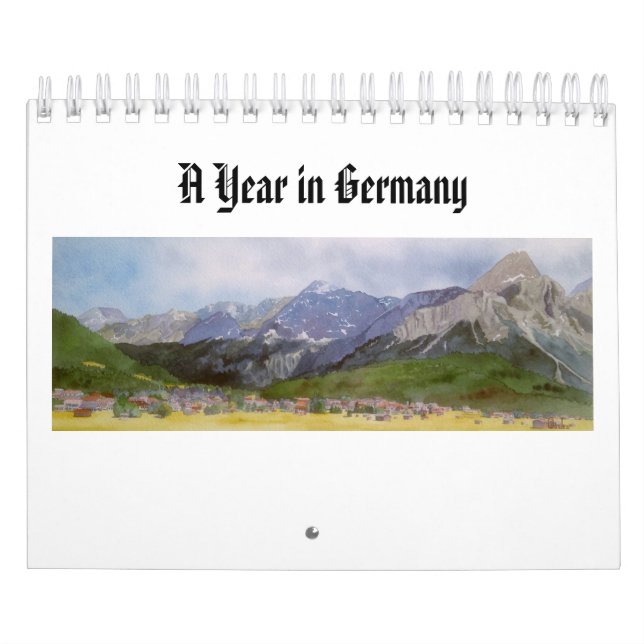 Färgmålningar i tyska landskap Kalender (Omslag)