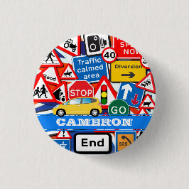 Färgmärken Anpassningsbar Kids' Namn Knapp