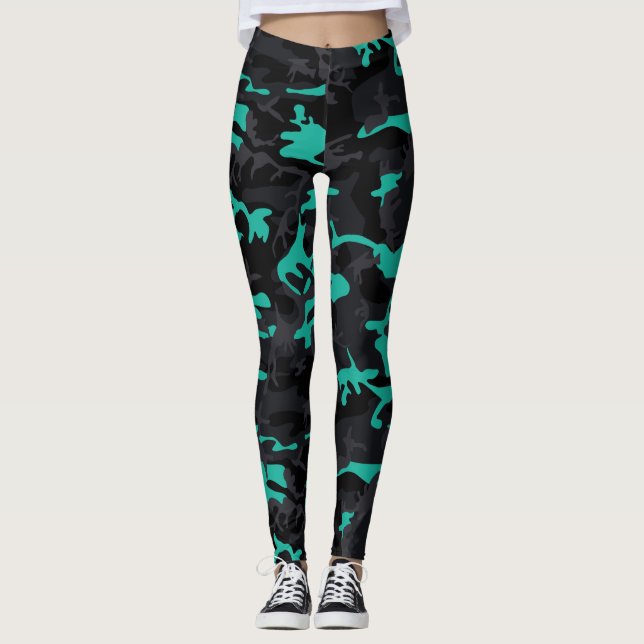 Färgmarkeringar Camo Leggings (Framsida)