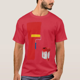 Färgmarkör för målning av röd mur t shirt