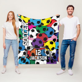 Färgmarkör med DIY-text Fleecefilt