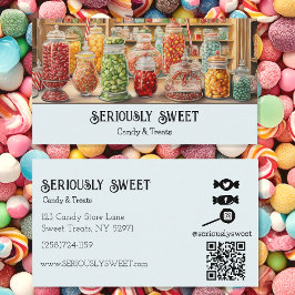 Färgmärkt nostalgiskt kandalager visitkort