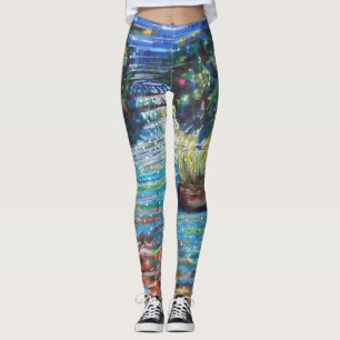 Färgmässig kaskad leggings