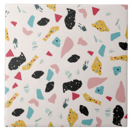 Färgmässig terrazzo mönster kakelplatta