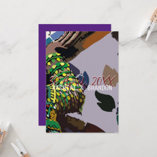 Färgmässig thai-kulturjätte på floden Chao Fraya Inbjudningar