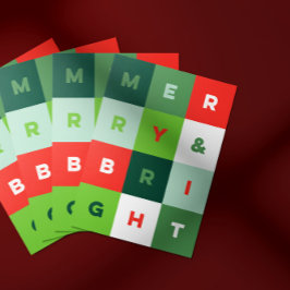 Färgmässig typsammanslagning och Bright Helgdag Ca Julkort