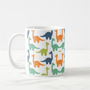 Färgmässiga bakgrunder Dinosaurs Kids Kaffemugg