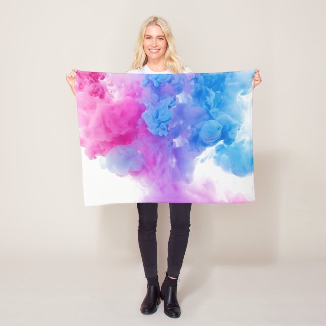 Färgmönster Fleecefilt (På plats)