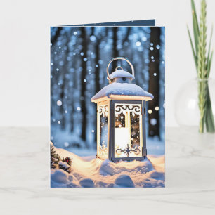 Färgmönster i Snöflingor Helgkort