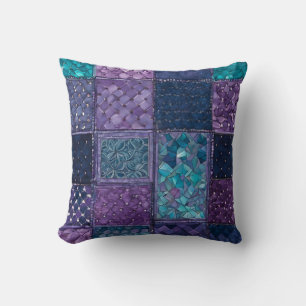 Färgmönster KVP-ruta med kvadratisk bild Dekorativ Kudde