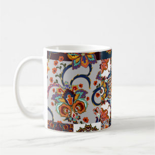 Färgmönster: Majolica Pottery Stil Kaffemugg