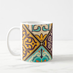 Färgmönster: Majolica Tile Design Kaffemugg