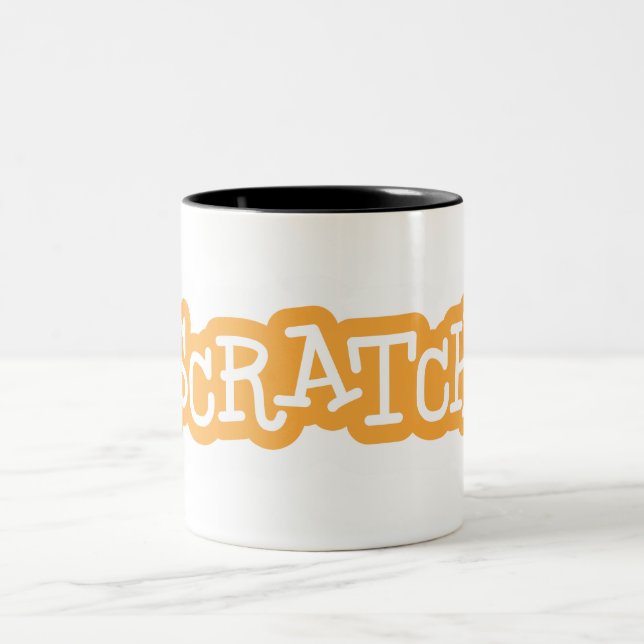 Färgmugg för skrapa två Två-Tonad mugg (Center)