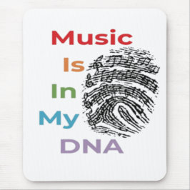 Färgmusik finns i min DNA Musician Musik noter Musmatta