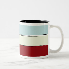 Färgmusikbandmönster Två-Tonad Mugg