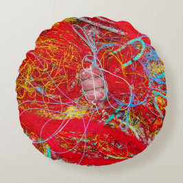 Färgnät Rund Kudde