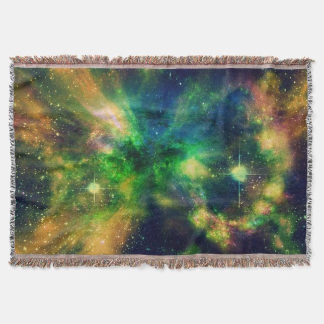 Färgnebula och Stars Blanket Mysfilt (Framsidan)