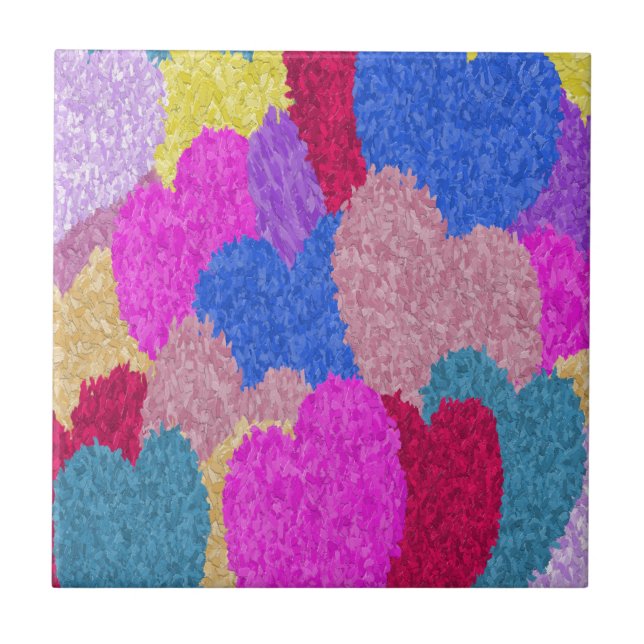Färgning av Abstrakten Fragmenterade hörn Kakelplatta (Framsidan)