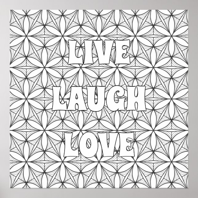 Färgning av anpassningsbar Helig Geometry Vuxen Po Poster (Framsidan)