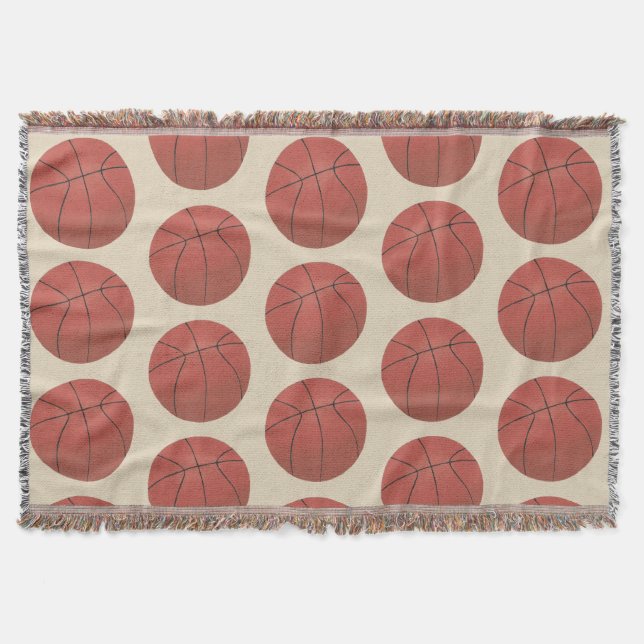 Färgning av Basketball Throw Blankets Filt (Framsidan)