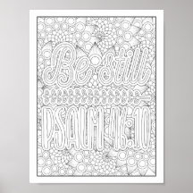 Färgning av bibelverse/kristen Vuxen