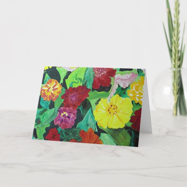 Färgning av Blomsterträdgård Kort (Framsida)