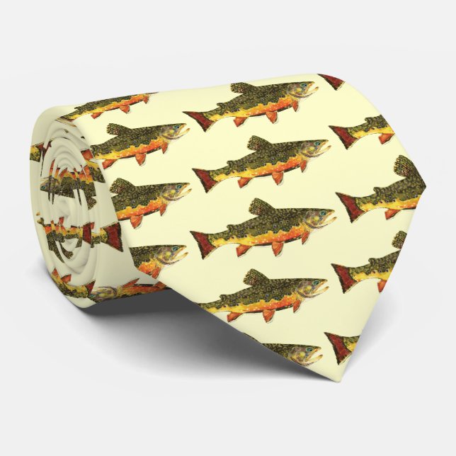 Färgning av brokfisk slips (Rullad)