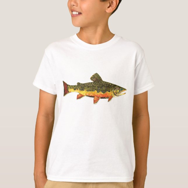 Färgning av brokfisk tee shirt (Framsida)