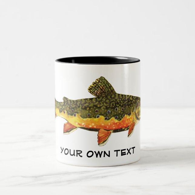 Färgning av brokfisk Två-Tonad mugg (Center)