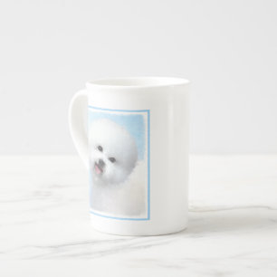 Färgning av citattecken - Cute Original Hund Art Benporslin Mugg