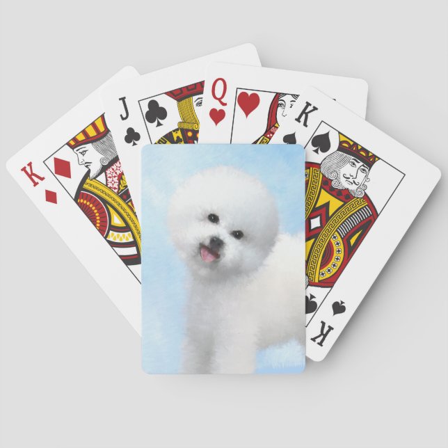 Färgning av citattecken - Cute Original Hund Art Casinokort (Baksidan)