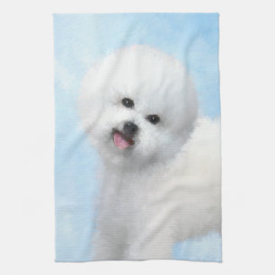 Färgning av citattecken - Cute Original Hund Art Kökshandduk