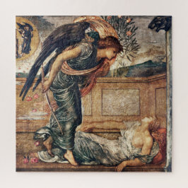 Färgning av cupid- och psyche-Berömd före Raphaeli Pussel